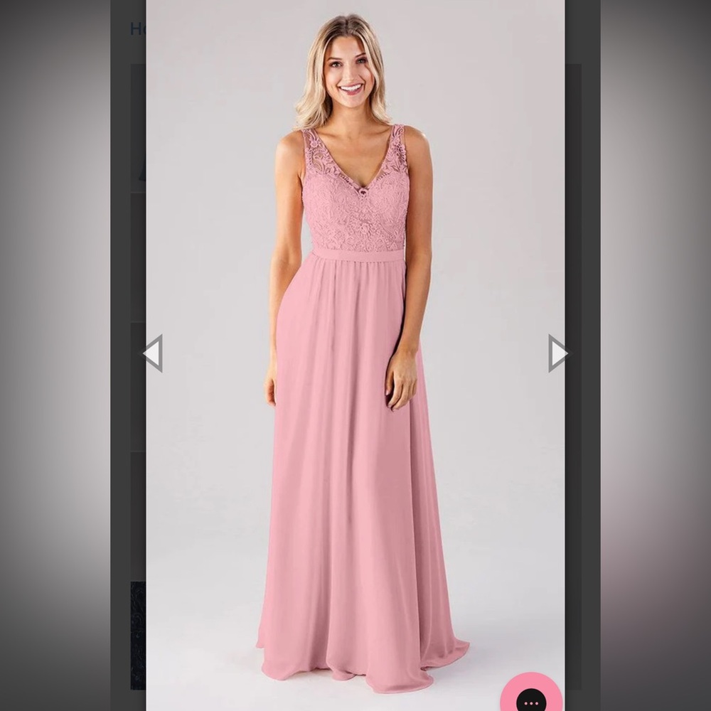 Kennedy Blue Beaded Betsy Blossom Light Pink Sleeveless VNeck Bridesmaid Dress 4